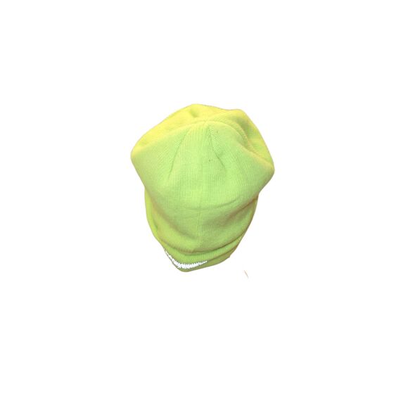 Occunomix Mens Neon Yellow W/ Reflective Stitching Fleece Lined Bobble Hat - Picture 4 of 7
